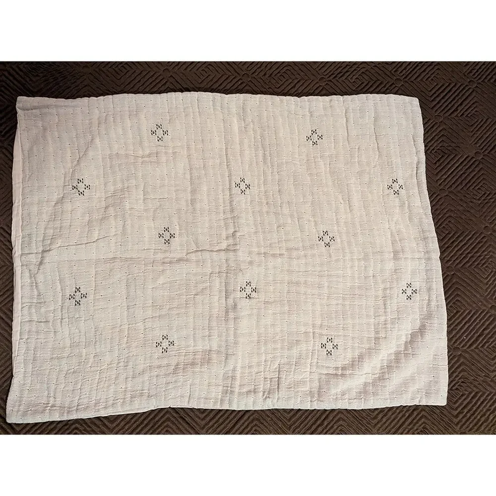 Anthropologie Woven Sunday Market Puffy Sham - New